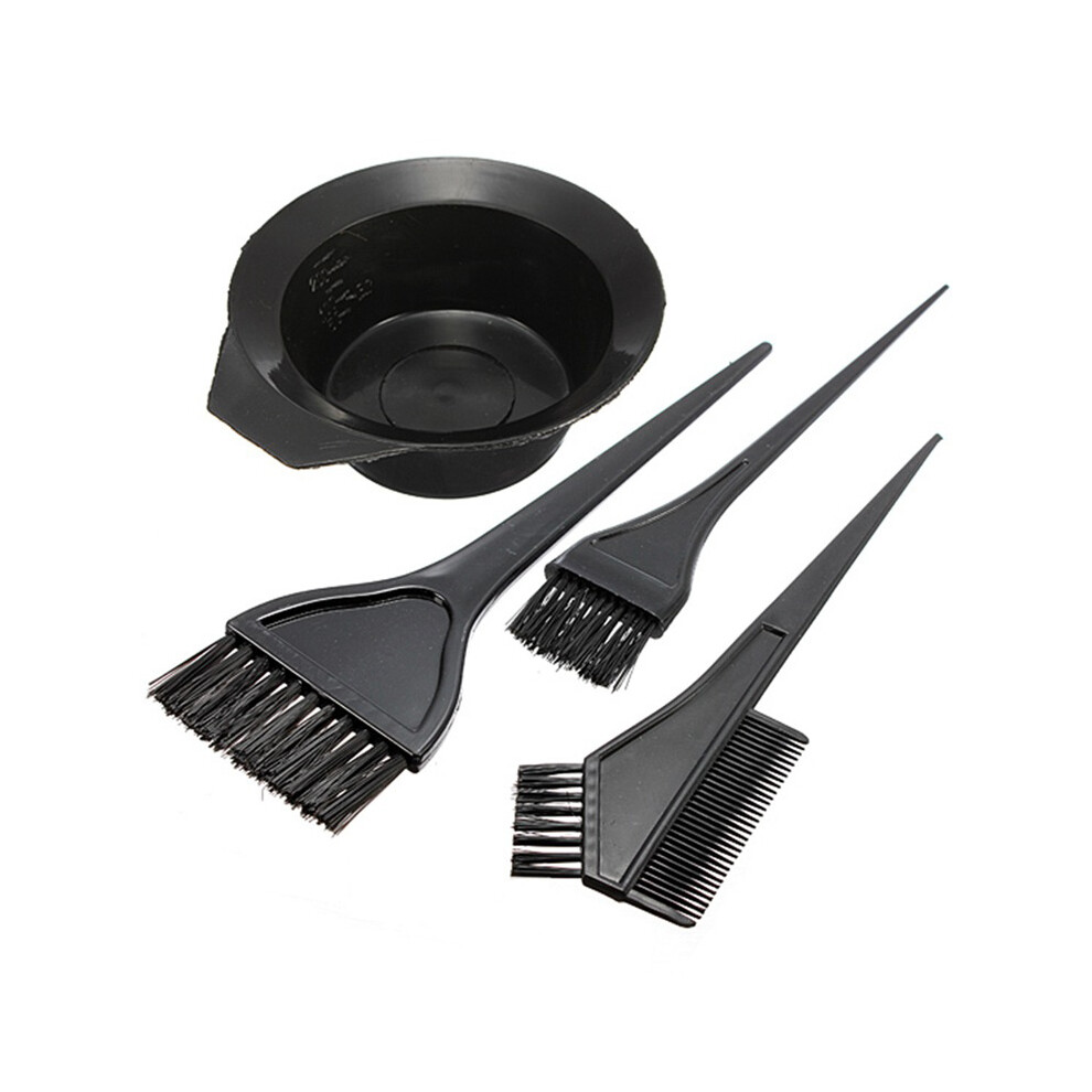 DIY Hair Dye Kit With Tinting Brush And Angled Comb Reusable Hair Color Mixing Bowl Chemical Resistant Tools For Home And Salon Styling