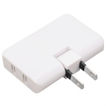 Drejelig væghanestik, stikkontaktforlænger Vertikal, retvinklet, nedadvendt, AC-adapter Ultratynd, foldbar stikkontaktsplitter, videnskabelig og