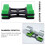 8Pièces Support Haltères Vert ABS Stable Usage 8