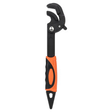 High Quality Carbon Steel Pipe Wrench Quick Power Grip Multifunction Handle With Double Threads And Tapered Crowbar Design Self Adjusting Wrench Set