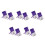 100Pièces Petits Violet Texturé Pour Herbes Cadeaux 2
