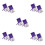 100Pièces Petits Violet Texturé Pour Herbes Cadeaux 4