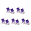 100Pièces Petits Violet Texturé Pour Herbes Cadeaux 5