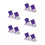100Pièces Petits Violet Texturé Pour Herbes Cadeaux 6