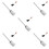 5Pcs Silver Iron Fireplace Long Handle Coal Ash Cleaning Tool 10
