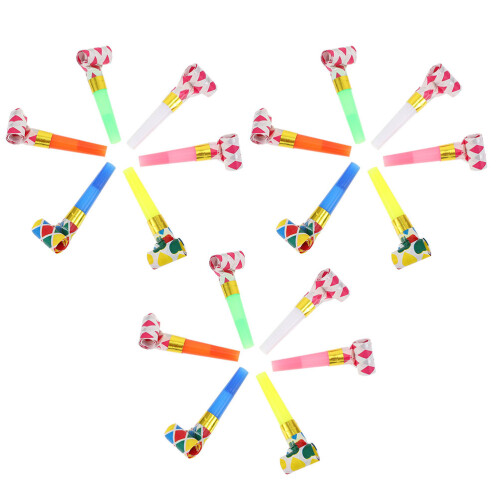 80Pcs Assorted Party Horns PVC Blowouts Fun Noise Makers 2
