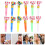 80Pcs Assorted Party Horns PVC Blowouts Fun Noise Makers 11