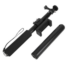 Aluminum Alloy Selfie Stick Multi-Device Compatibility Lightweight and Portable Detachable Phone Clip Metal Tripod Included Waterproof Hand Grip