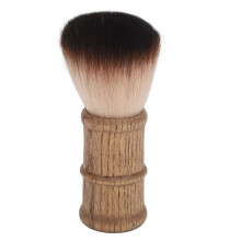 Face Cleaning Hair Brush with Wooden Handle, Soft Fiber Eco Friendly Neck Duster Professional Barber Brush for Grooming