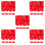 500Pcs Plastic Chips Red Colored Game Markers for Home Use 8