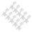 50Pièces Clips Rideaux Transparente Pièce Clips Cache-Tringle Pour Maison 2
