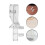 50Pièces Clips Rideaux Transparente Pièce Clips Cache-Tringle Pour Maison 10