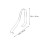 12Pièces Support Intérieur Chaussures Inoxydable Argenté Durable 10