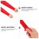 4Pairs Red Maple Drumsticks Comfortable Grip Wood Percussion Sticks 11