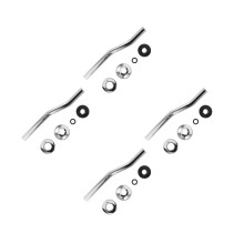 4Sets Stainless Steel Urinal Inlet Plug and Gasket Kit for Home Use