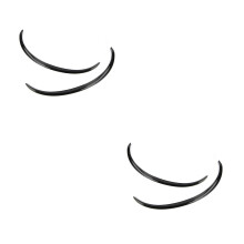 4Pcs Black Flexible Car Wheel Arch Trim Protector Universal Car Truck
