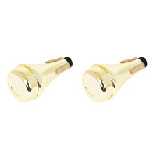 2Pcs Golden ABS Trumpet Dampener Mute Noise Reducer Accessory