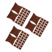 90Pcs Small Velvet Watch Cushion Brown Pillows for Jewelry Display