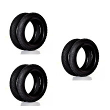 3Pcs Sturdy Black Bike Outer Tubes Durable Rubber Childrens Bike Tools