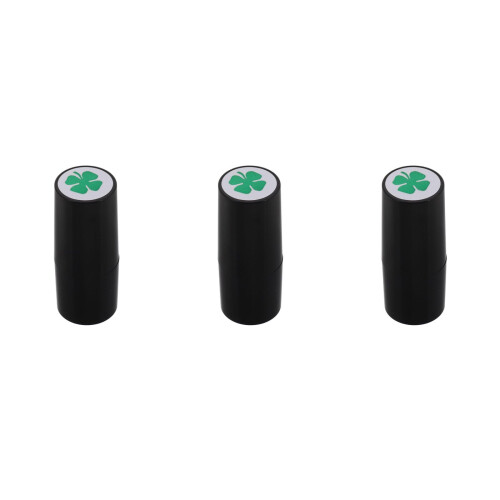 3Pcs Black Plastic Golf Ball Stamper Elegant Durable Golf Accessories
