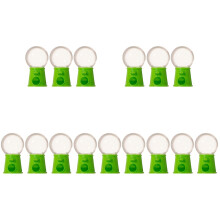 15Pcs Plastic Kids Candy Catcher Machine Green Mini Gumballs Dispenser