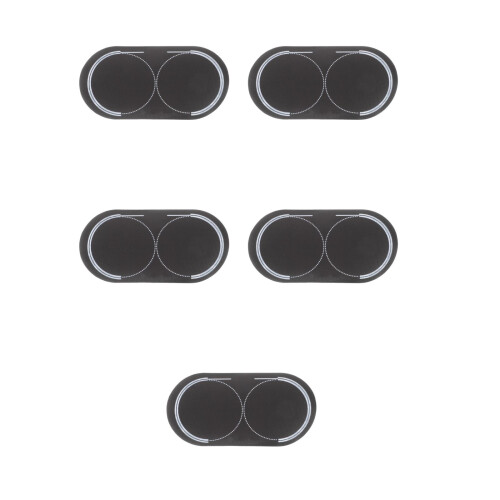 5Pcs Black Drum Pedal Patch Replacement Double Pedal Protector Sticker