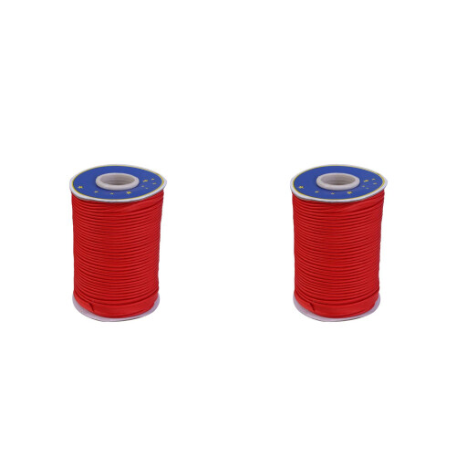 2Pcs Long Red Cotton Cheongsam Covered Strips