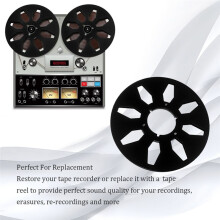 1/4 10Inch Empty Tape Reel Aluminum Alloy Reel Tape Recorder Accessories Empty Disc Opening Machine Parts for Nab Black
