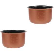 2Pcs Multi-Use Golden Rice Cooker Inner Pot Aluminum Alloy Cooking Pot