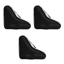 3Pcs Storage Bag for Roller Skates Simple Black Reusable Pouch