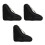 3Pcs Storage Bag for Roller Skates Simple Black Reusable Pouch 1