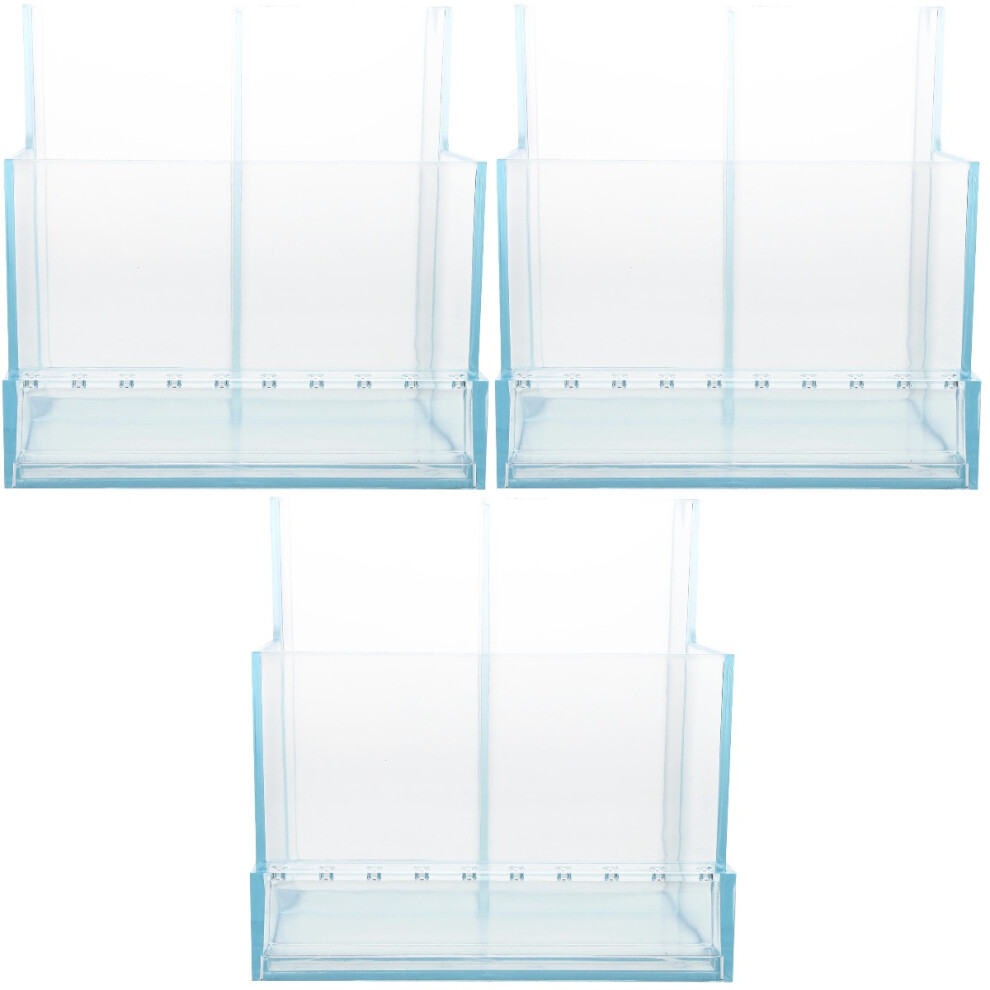 Blue 3Pcs Polisher Holder Nail Art Organizer For Manicure Tools