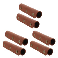 6Pcs Light Brown PU Handle Protector for Handbag and Tote Bags