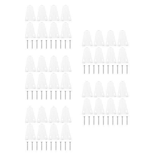 150Pcs Clear Plastic Blind Clips Hold Down Bracket Kit