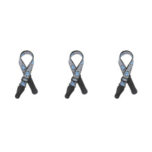 3Pcs Thickened Cotton Guitar Strap Blue Adjustable Shoulder Strap