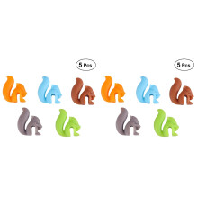 10Pcs Silicone Glass Marker Set Non-Slip Colorful for Cocktail Parties