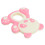 Pink Silicone Teether Panda Design 1