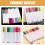 60Pcs Refillable Glow Markers for Drawing on Acrylic LED Boards 8