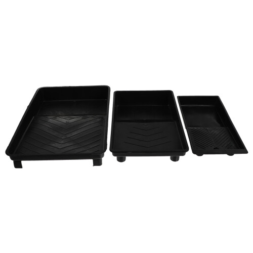 6Pièces Plateaux Noir Grande Capacité Pour Pinceaux 2