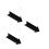 3Pièces Panneaux Flèches Ardoise Double Face Noire Suspendue 4