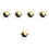 5Pièces Outil Dotting Nail Art Ergonomique Métal 6