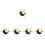 5Pièces Outil Dotting Nail Art Ergonomique Métal 7