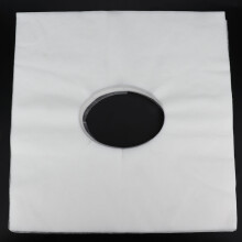 Disposable Face Hole Cover for Massage Beds - 100 pcs, White & Pink