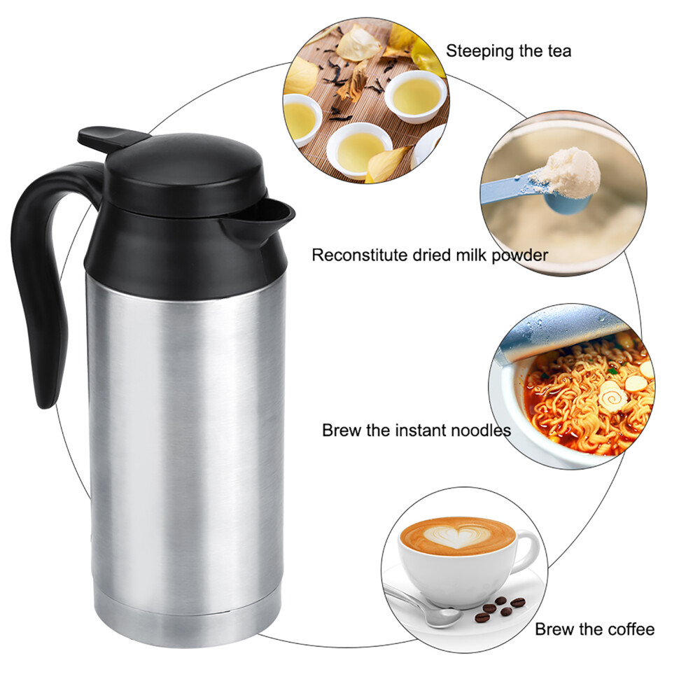 Car Electric Heating Mug 12V 750Ml Travel Kettle Coffee Tea Hot Water Flask 8701392767442