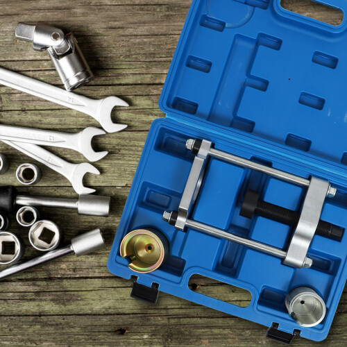 2Ensembles Boîte Outils Dépose Silent Bloc Bras Arrière Acier Durable 2