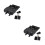 2Ensembles Support Navigation Avec Double Port USB En ABS Noir 8