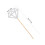 100Pcs Glitter Silver Cake Topper for Party Wedding Events 3