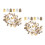 6Packs DIY Earring Buckles Tassel Caps Assorted Color Creative Use 8