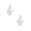 2Pièces Support Céramique Main Blanche Pour Ocarina Présentation 8