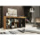 Sideboard Eden 164cm - Dark Oak & Black Matt Doors and LED Lights 3